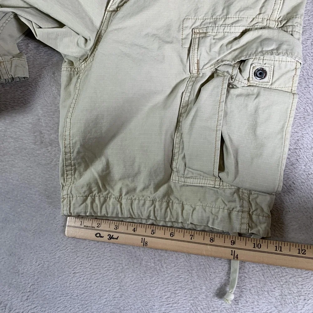 Polo Ralph Lauren Cargo Shorts‎ Mens 30 Beige Relaxed Fit Drawstring Drill Khaki